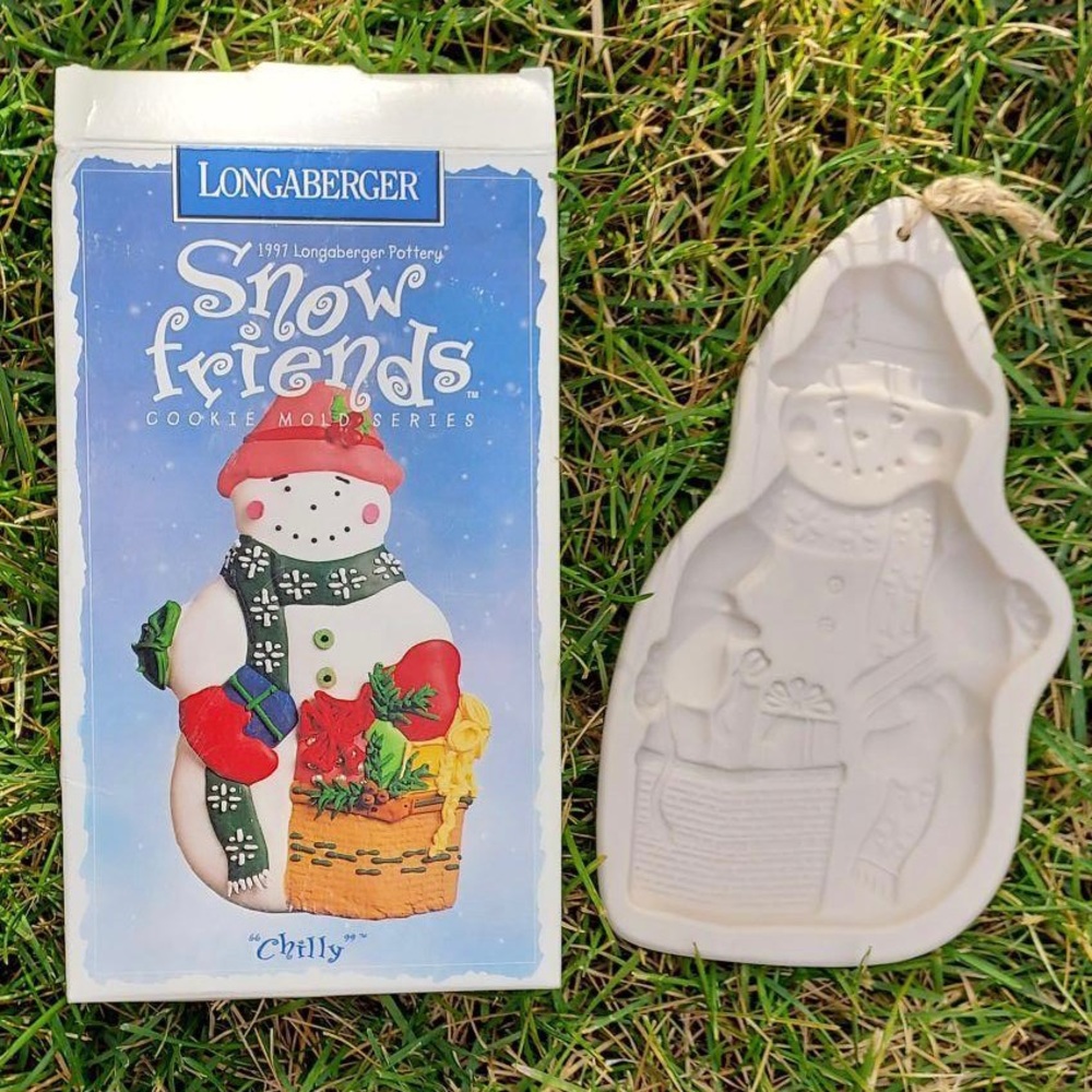 Longaberger Cookie Mold 1997 Snow Friends Series